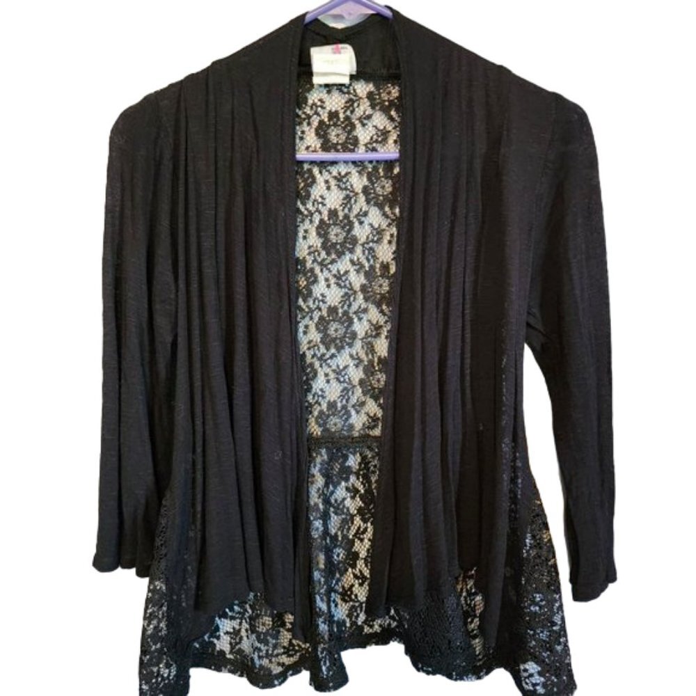 EUC Black lace Cover-Up by 2-Hip by Wrapper